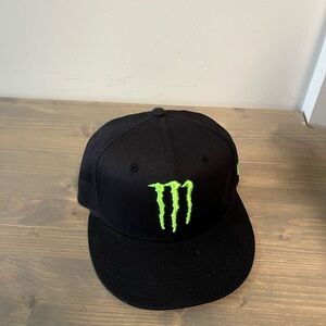 Monster Energy Black Snapback Hat